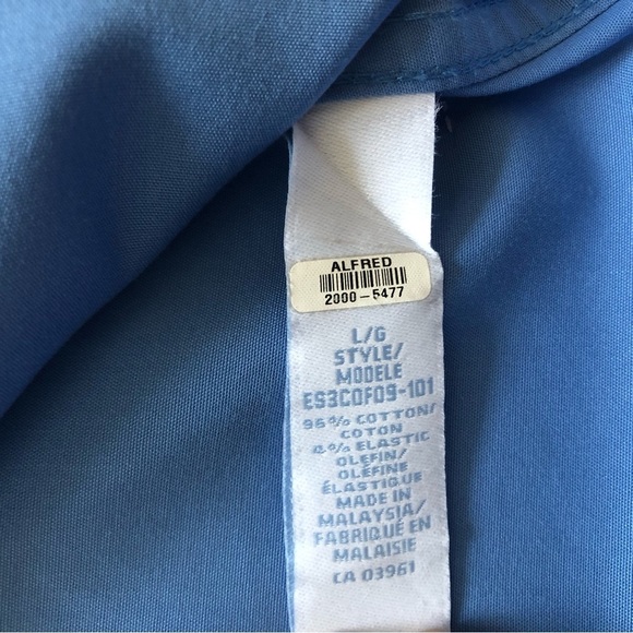 Denver Hayes Slim Fit Button Up Shirt in Light Blue Women’s Size L - Picture 7 of 10